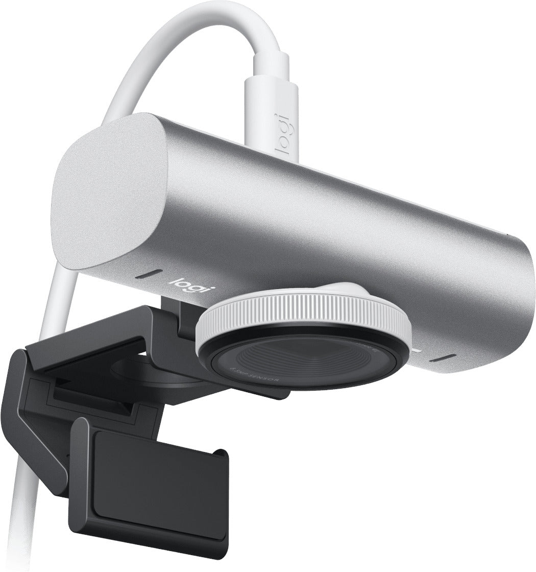 Logitech MX Brio 4K Ultra HD Collaboration and Streaming Webcam Pale Grey