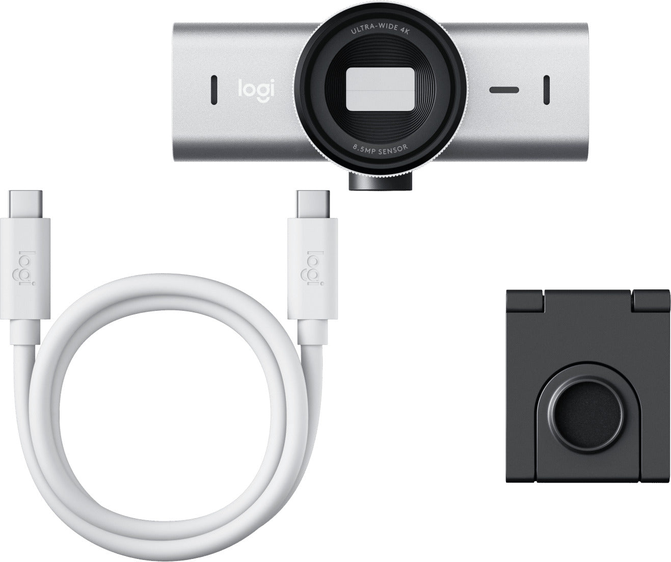 Logitech MX Brio 4K Ultra HD Collaboration and Streaming Webcam Pale Grey
