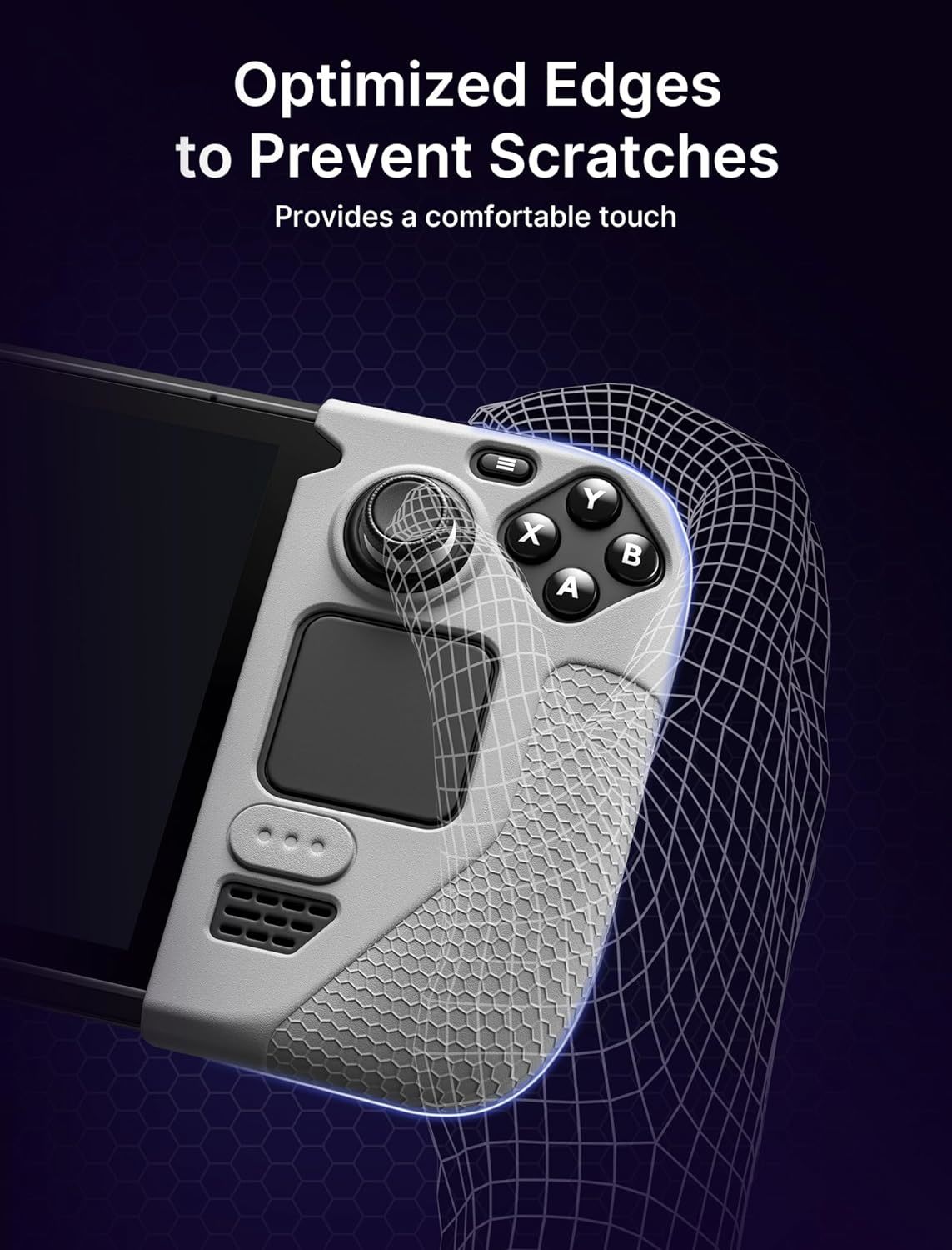 JSAUX Silicone Grip for Steam Deck - Grey