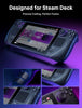 JSAUX Skin Stickers Set Compatible for Steam Deck/Steam Deck OLED - Black/Carbon