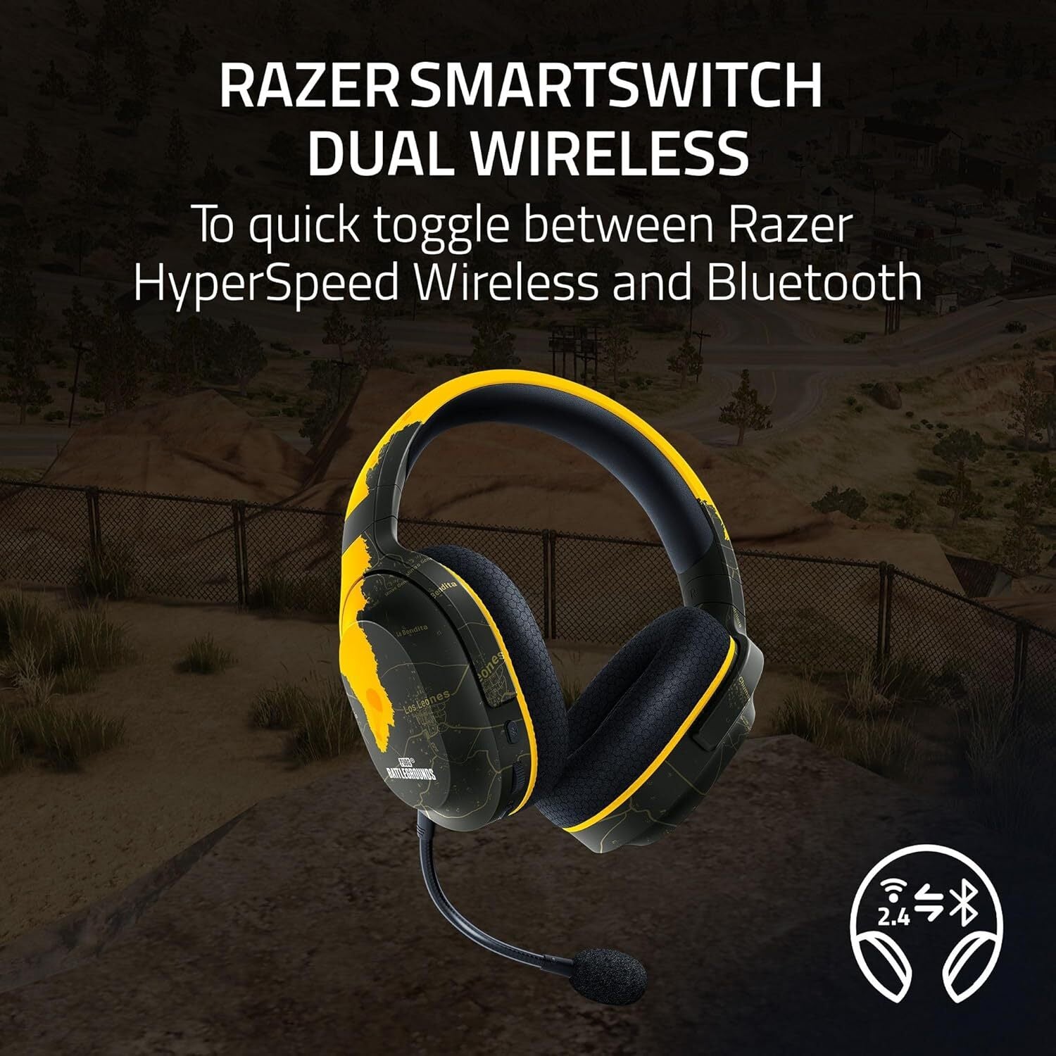Razer Barracuda X Wireless Multi Platform Gaming Headset (PUBG Edition)