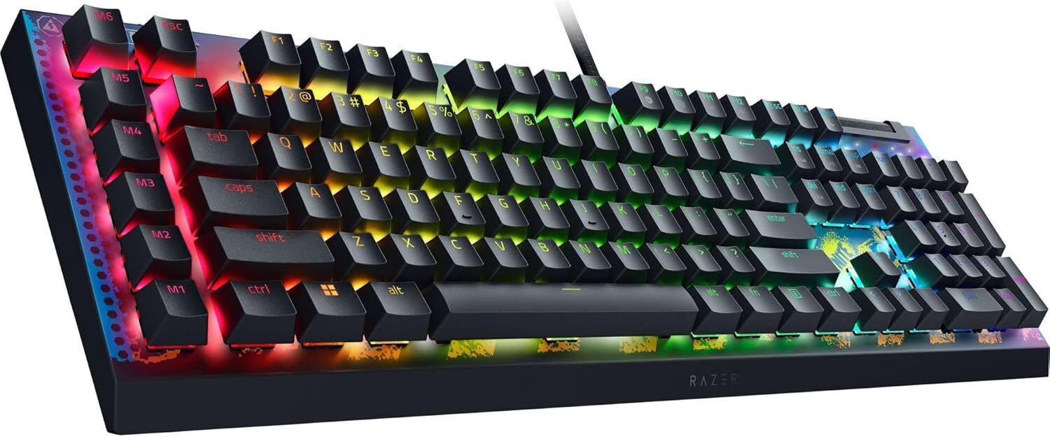 Razer BlackWidow V4 X Wired Mechanical Gaming Keyboard (Yellow Switch) Fortnite Edition