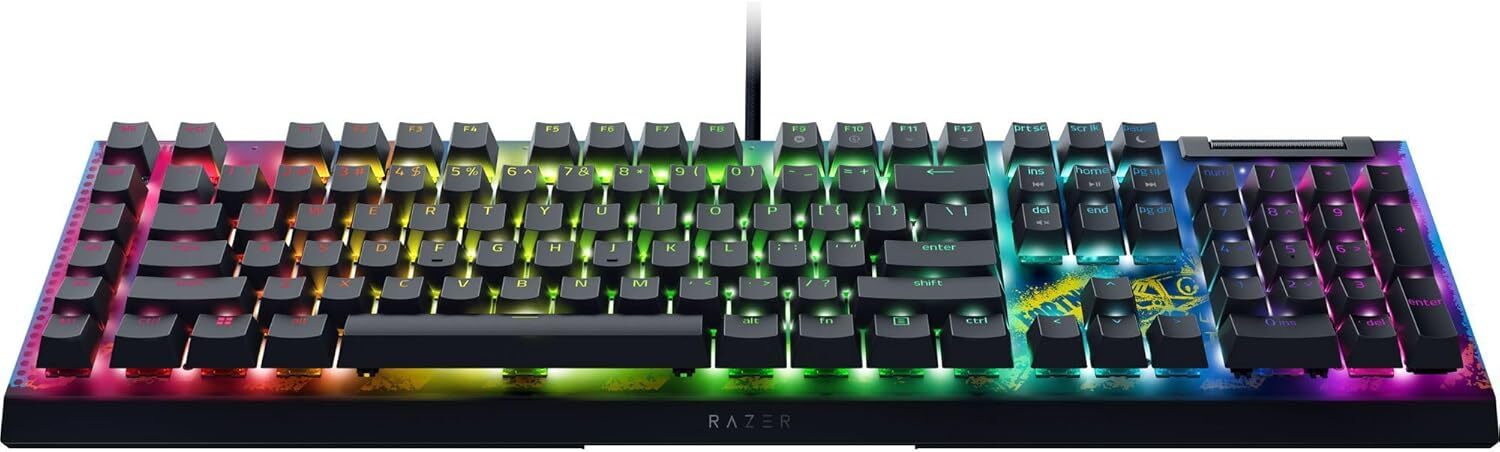 Razer BlackWidow V4 X Wired Mechanical Gaming Keyboard (Yellow Switch) Fortnite Edition