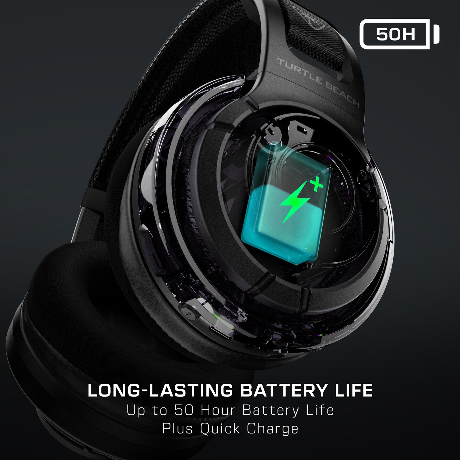 Turtle Beach Atlas Air Wireless Gaming Headset (Black) (PC)