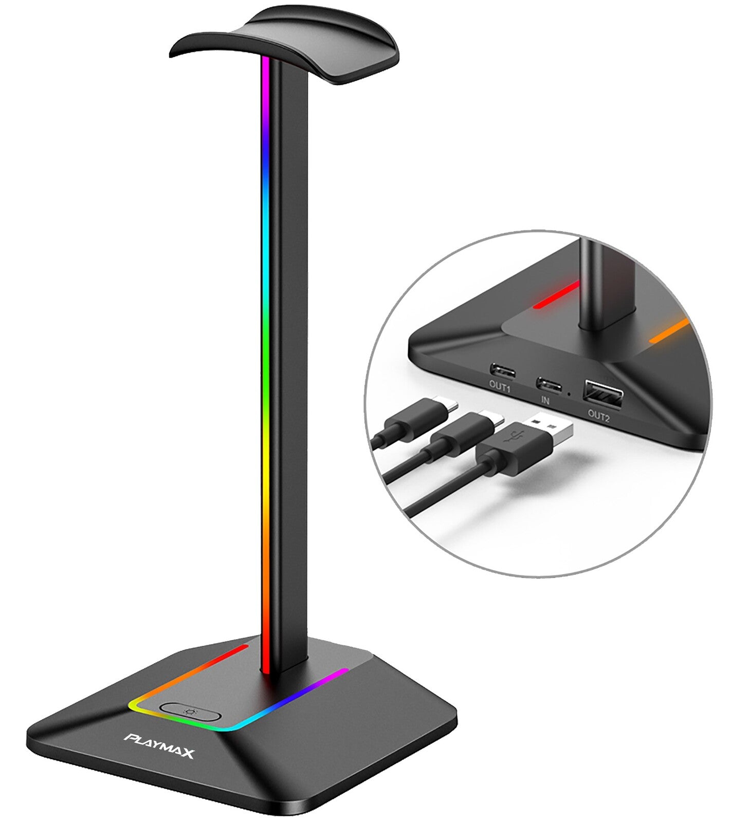 Playmax RGB Headset Stand (Switch, PC, PS5, PS4, Xbox Series X, Xbox One)