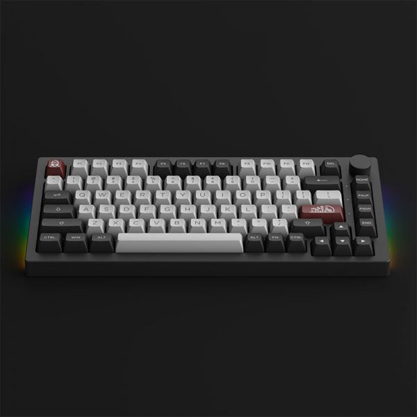 Akko 5075B Plus 75% RGB V3 Cream Yellow Pro Hot-Swappable Wireless Mechanical Keyboard Dracula Castle