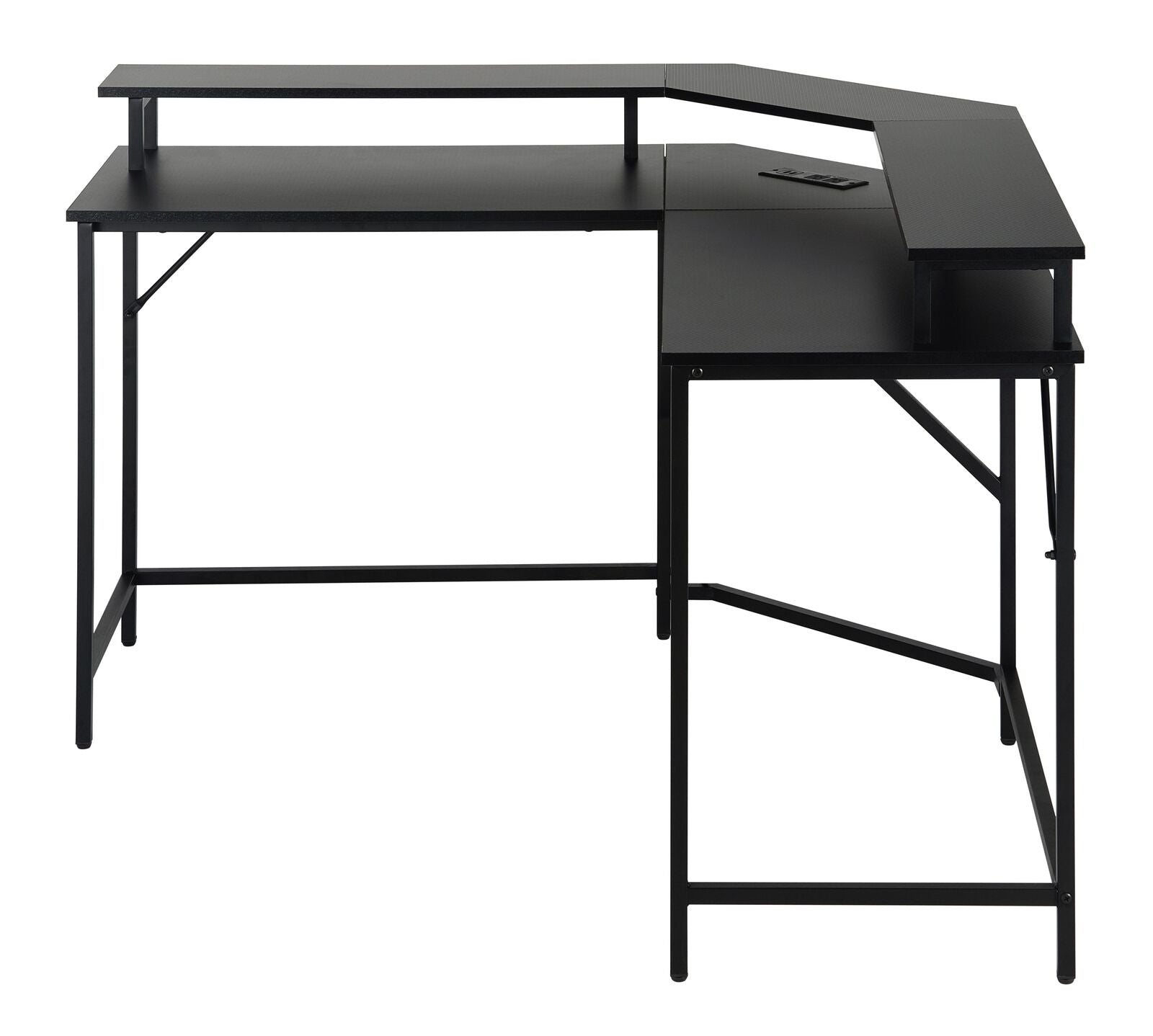 Gorilla Gaming Renegade Corner Gaming Desk with Integrated Power Outlet