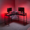 Gorilla Gaming Renegade Corner Gaming Desk with Integrated Power Outlet