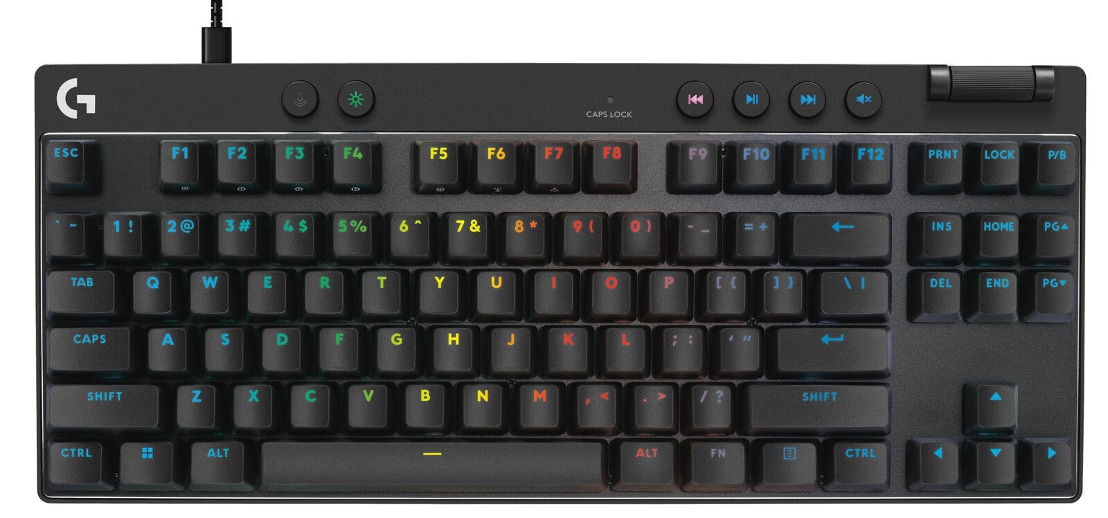 Logitech G PRO X TKL RAPID Gaming Keyboard (Black) (PC)