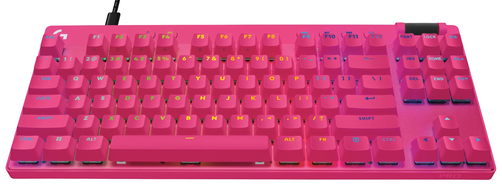 Logitech G PRO X TKL RAPID Gaming Keyboard (Magenta) (PC)