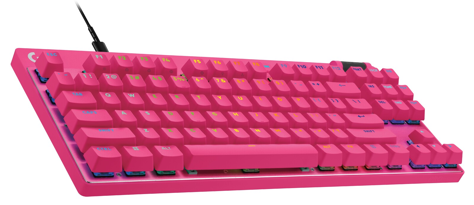 Logitech G PRO X TKL RAPID Gaming Keyboard (Magenta) (PC)