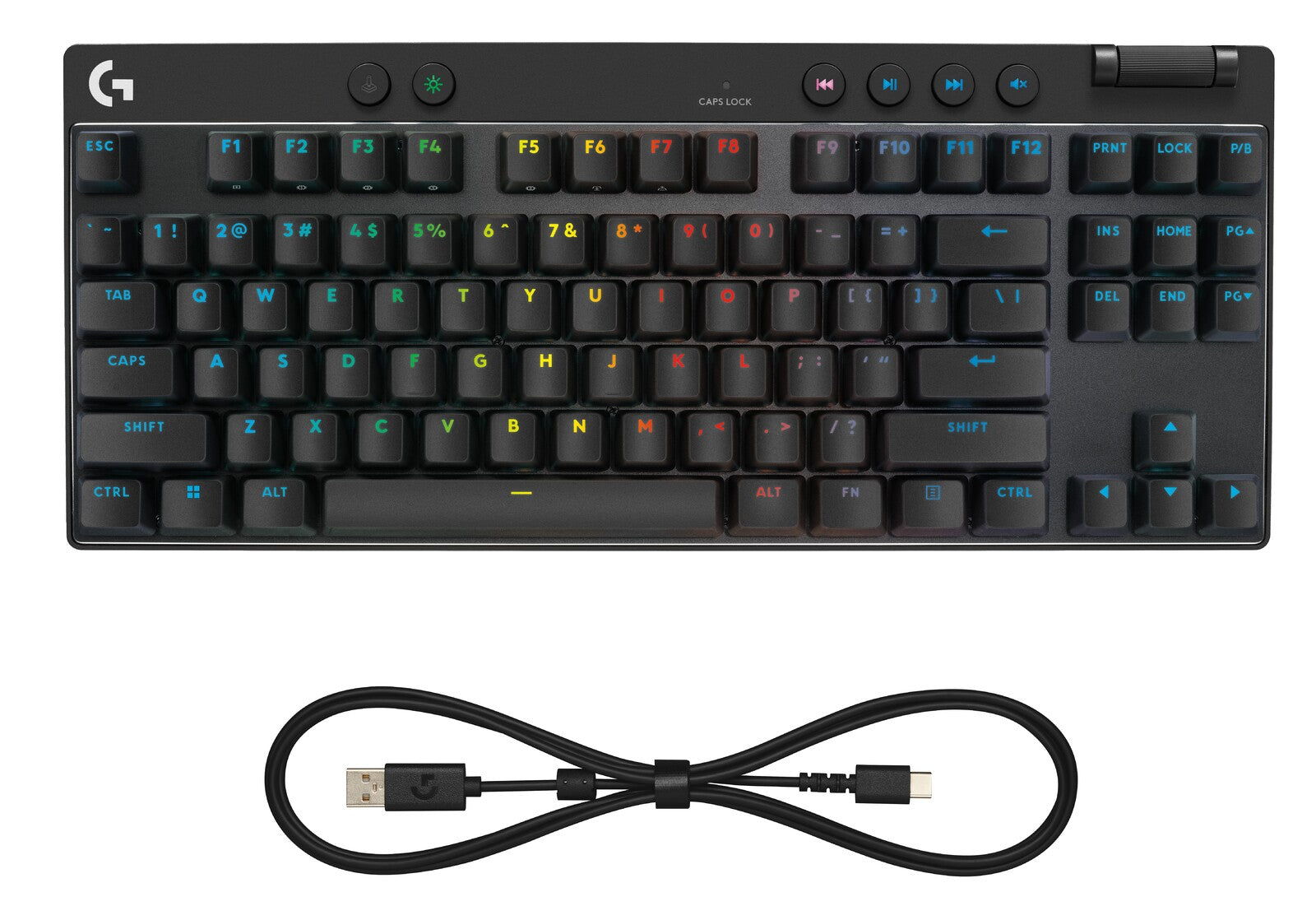 Logitech G PRO X TKL RAPID Gaming Keyboard (Black) (PC)