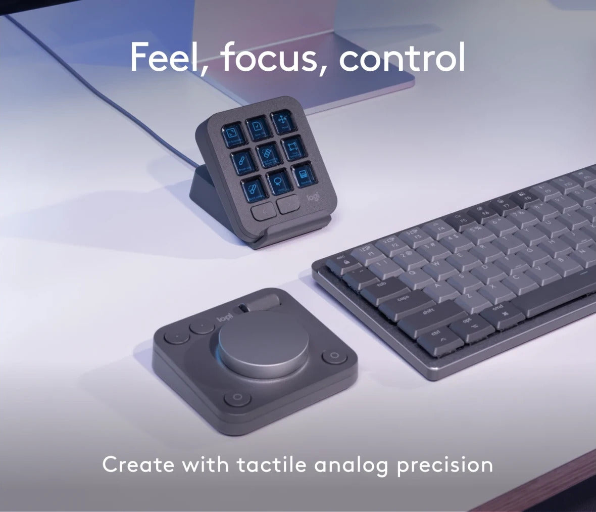 Logitech MX Creative Console Customizable Dial and Keypad Graphite