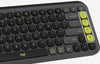Logitech Pop Icon Keys Compact Bluetooth Wireless Keyboard Off White & Orange