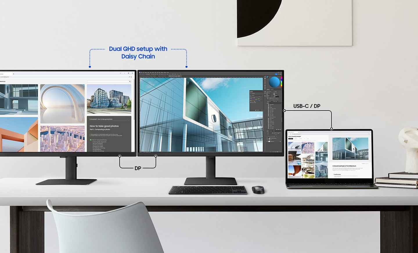 24" Samsung ViewFinity S6 S60UD 1440p 100Hz 5ms HDR10 Monitor
