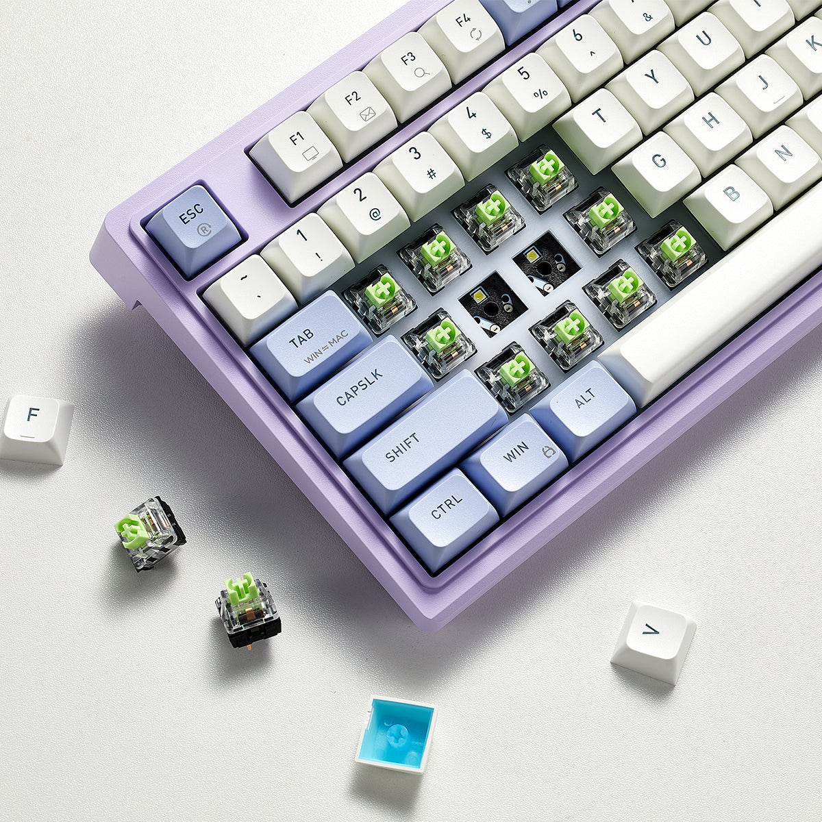 Hexgears M2 TKL Linear Switch Mechanical Keyboard - Purple Rain