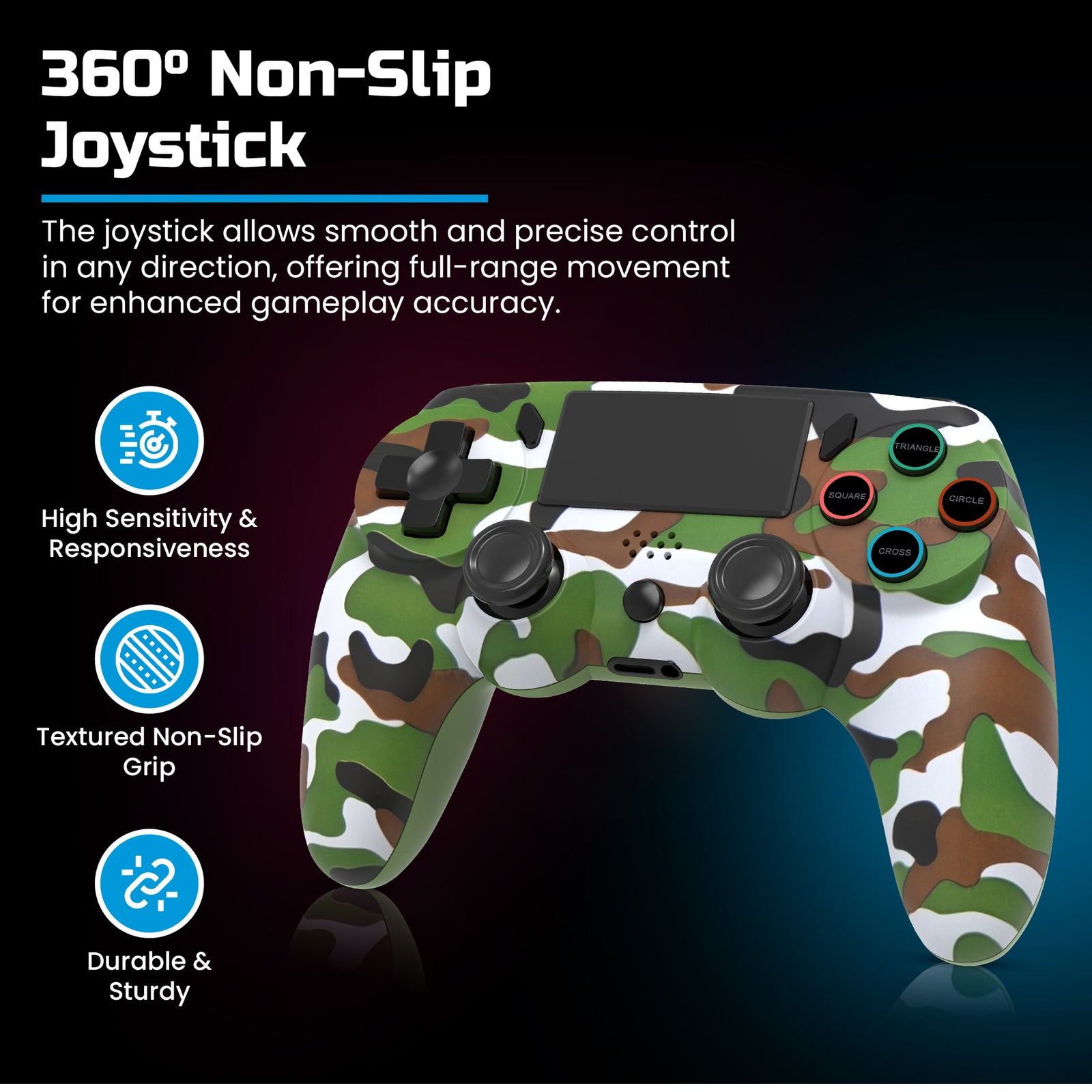 Playmax Wireless Controller - Camo (PS4 & PC) (PC, PS4)