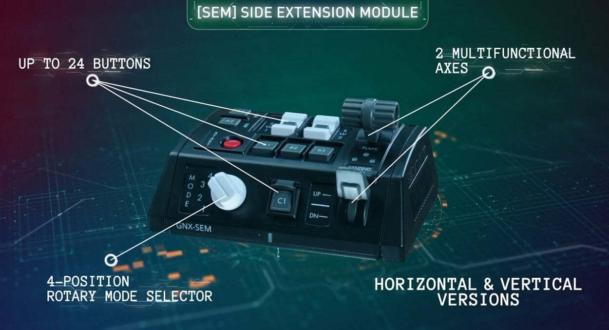 VKB Sim: GNX Side Extension Module