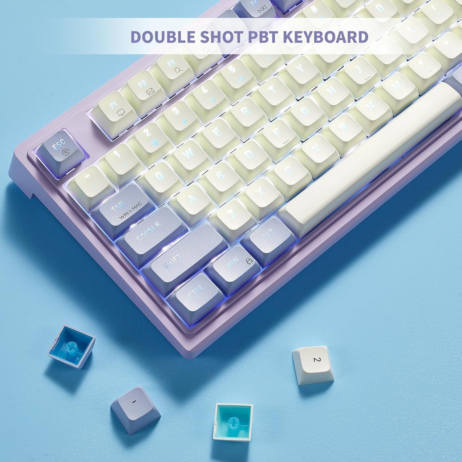 Hexgears M4 96% Linear Switch Mechanical Keyboard - Purple Rain