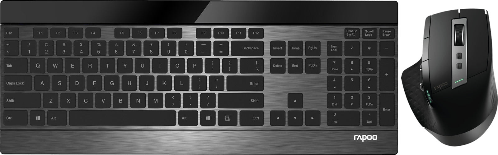 Rapoo 9900M Multi-Mode Wireless Ultra-Slim Advanced Desktop Keyboard and Mouse Set