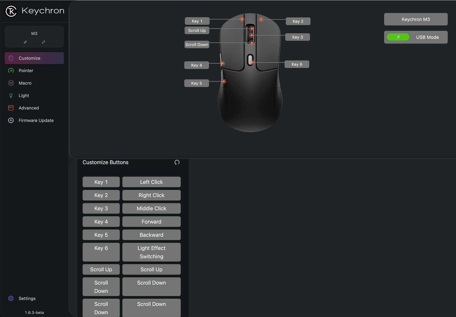 Keychron M3 Wireless Mouse - White