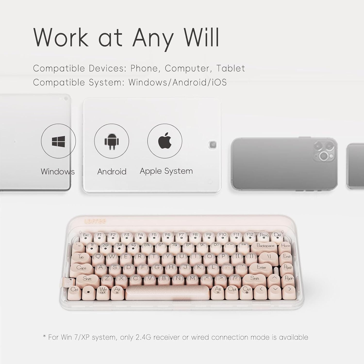 LOFREE DOT Mechanical 75% Tri-Mode Keyboard - Foundation