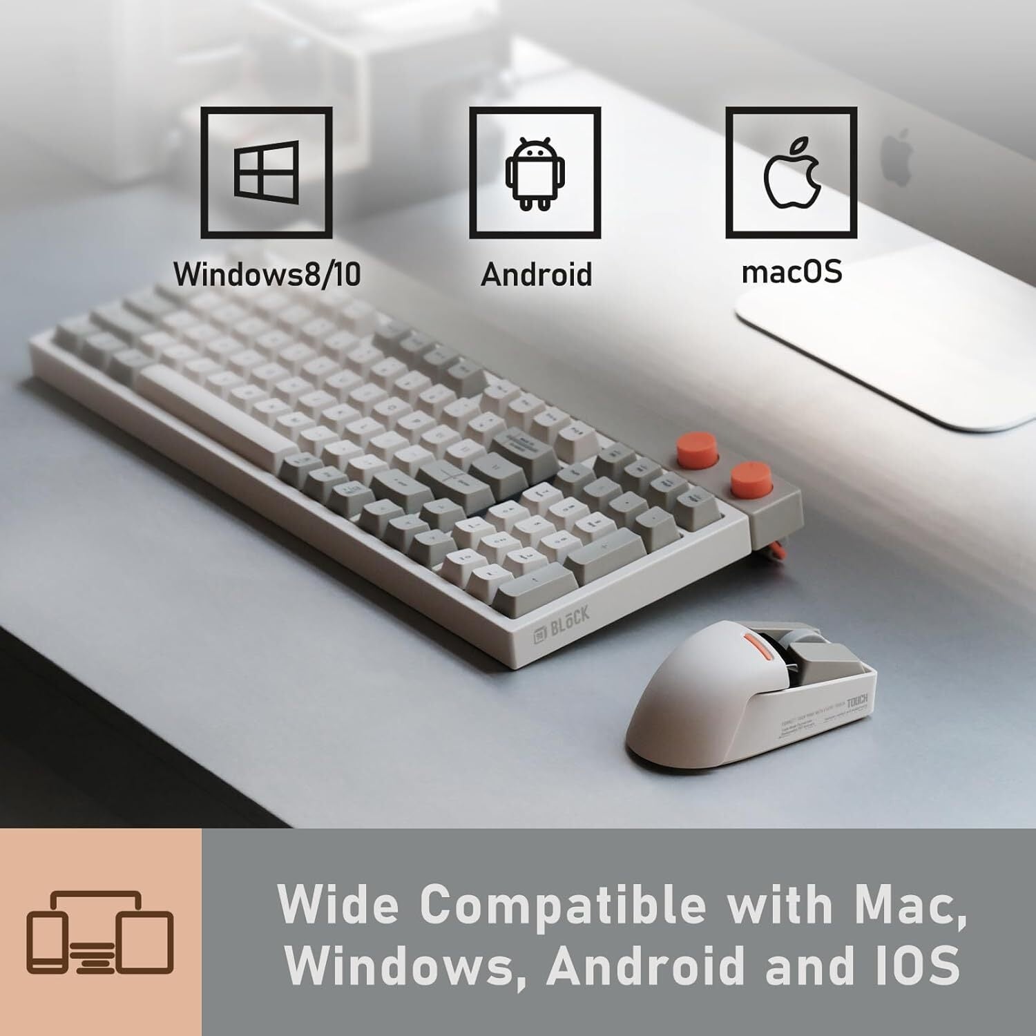 LOFREE Touch PBT Wireless Mouse - Tofu