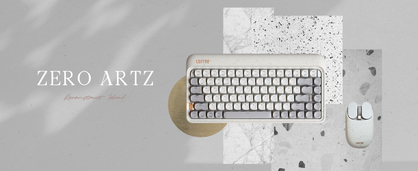 LOFREE ZERO ARTZ 75% Tri-mode Mechanical Keyboard - Terrazzo