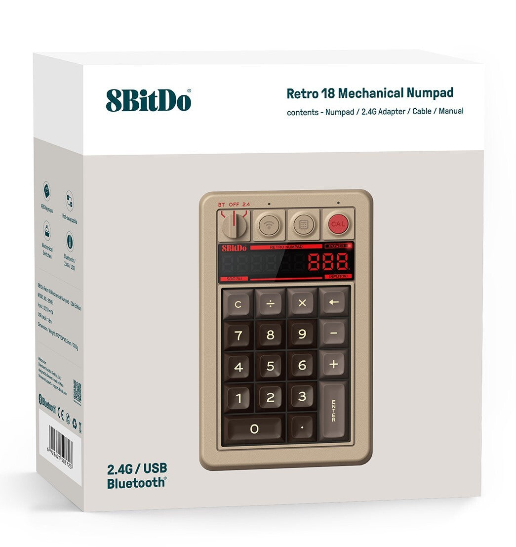 8BitDo Retro 18 Mechanical Numpad - C64 Edition (PC)