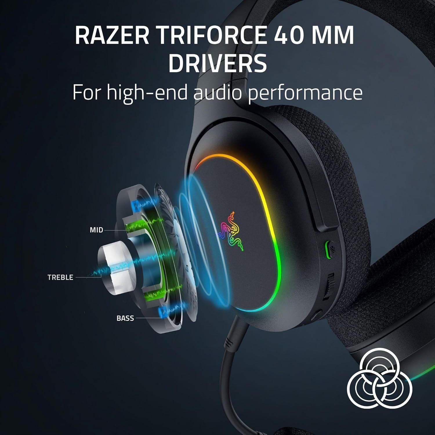 Razer Barracuda X Chroma Wireless Multi Platform Gaming Headset (Black)