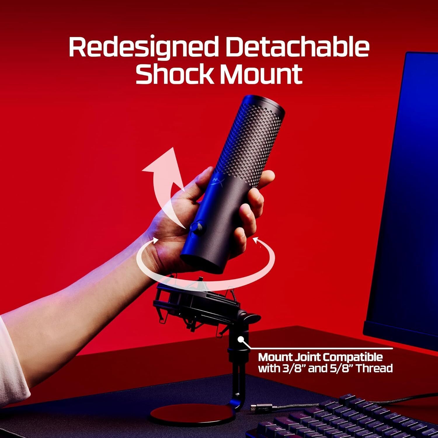 HyperX Quadcast 2 S RGB USB Microphone (Black)