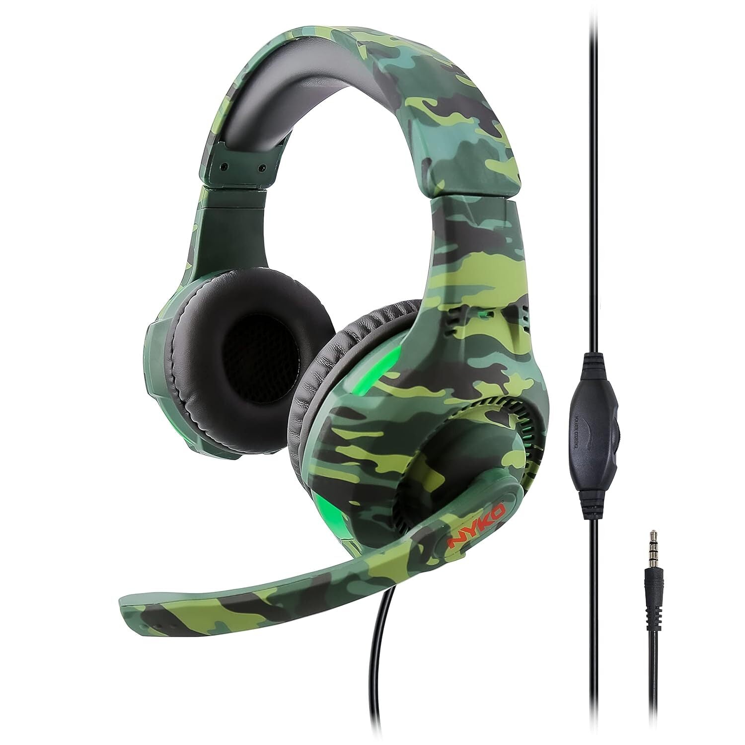 Nyko Deluxe Camo Headset (Green) (Switch, PC, PS5, PS4, Xbox Series X, Xbox One)