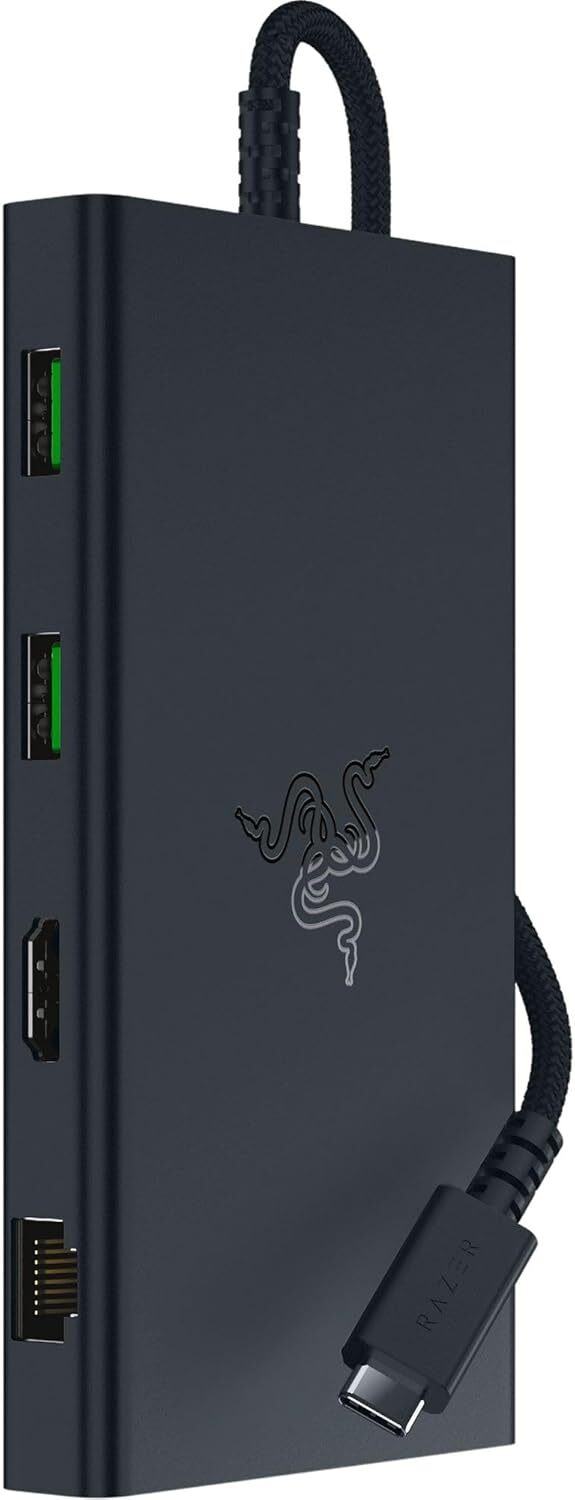 Razer 11-Port USB-C Dock compatible with Windows and Mac - Black
