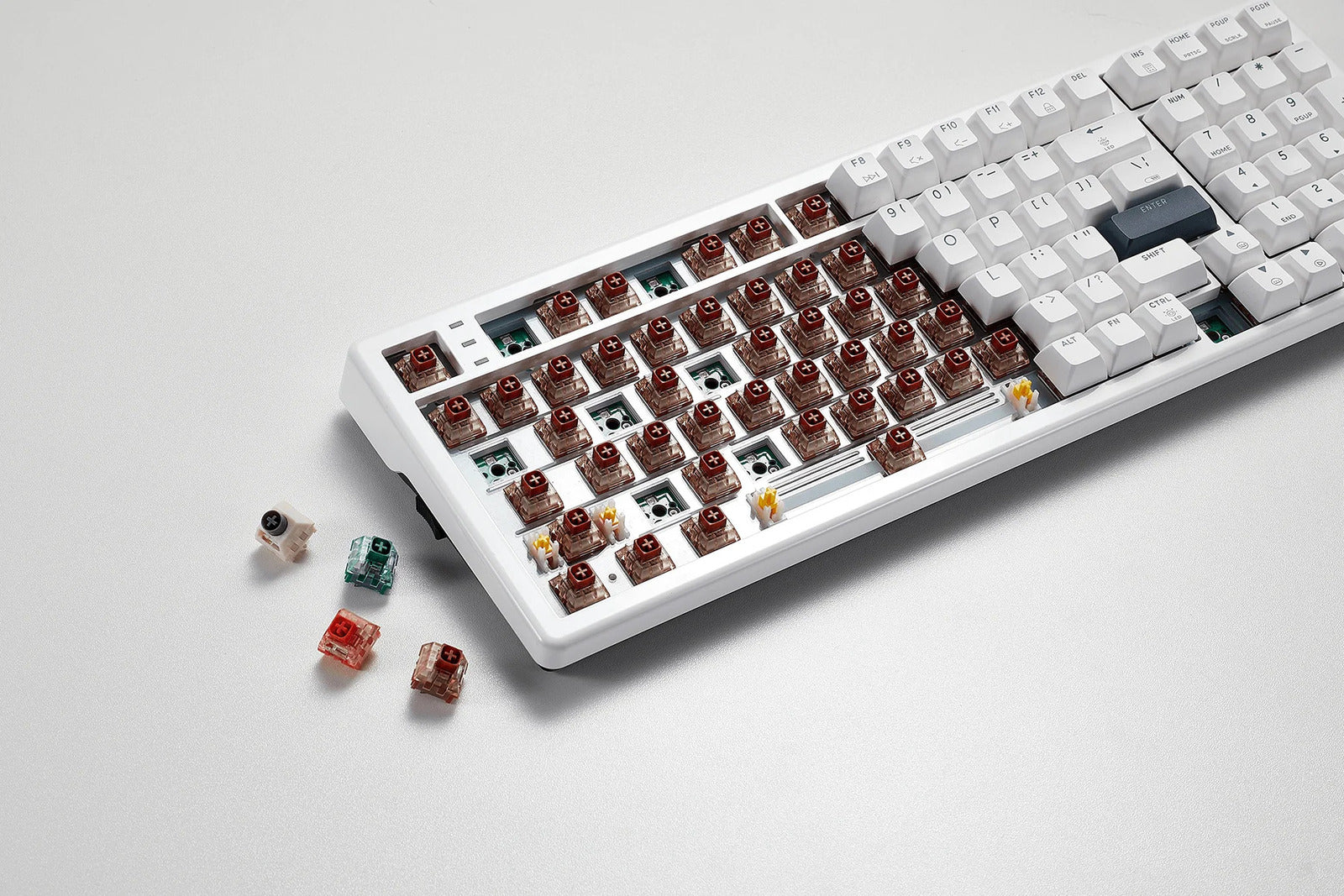 Hexgears Synergy WarpSpeed E4 Pro 99-Key RGB Wireless Mechanical Gaming Keyboard - White