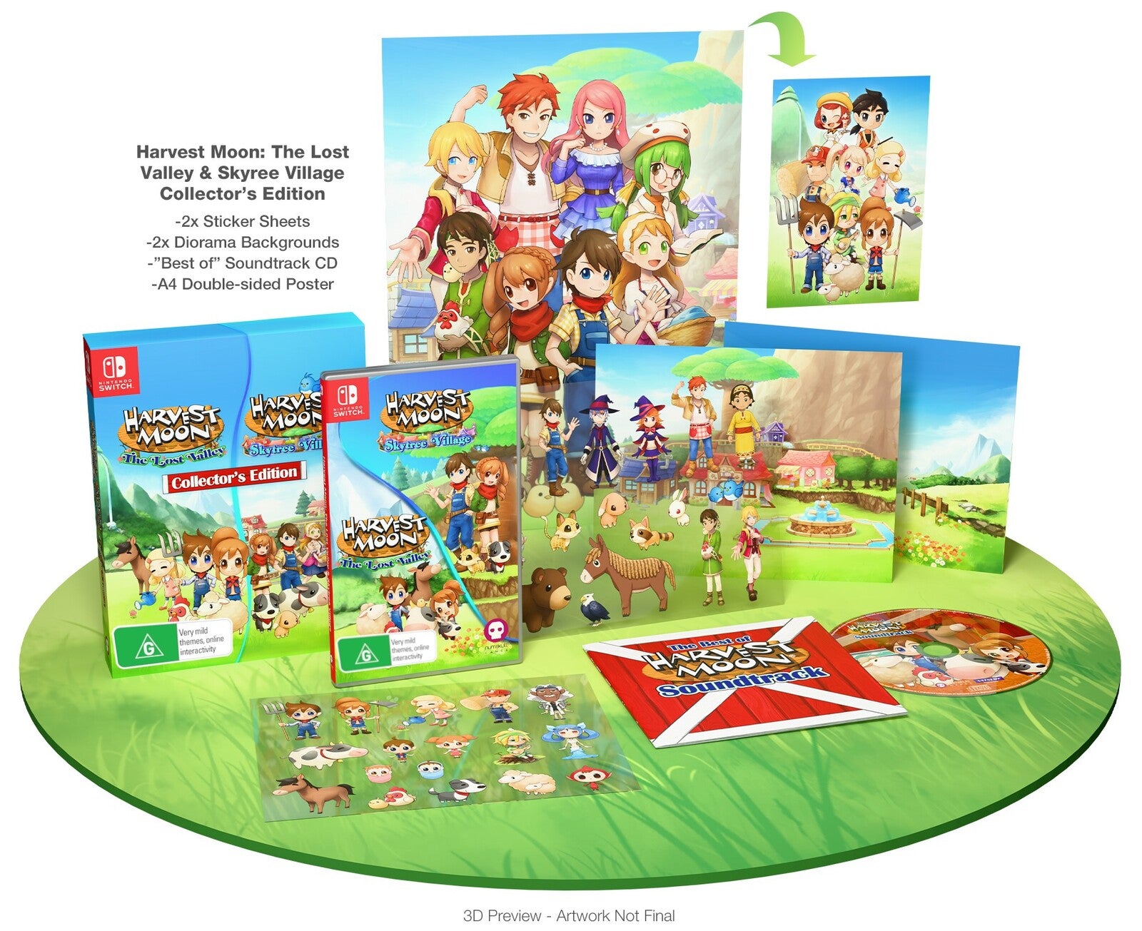 Harvest Moon: The Lost Valley & Skytree Village Double Pack Collector's Edition (Switch)