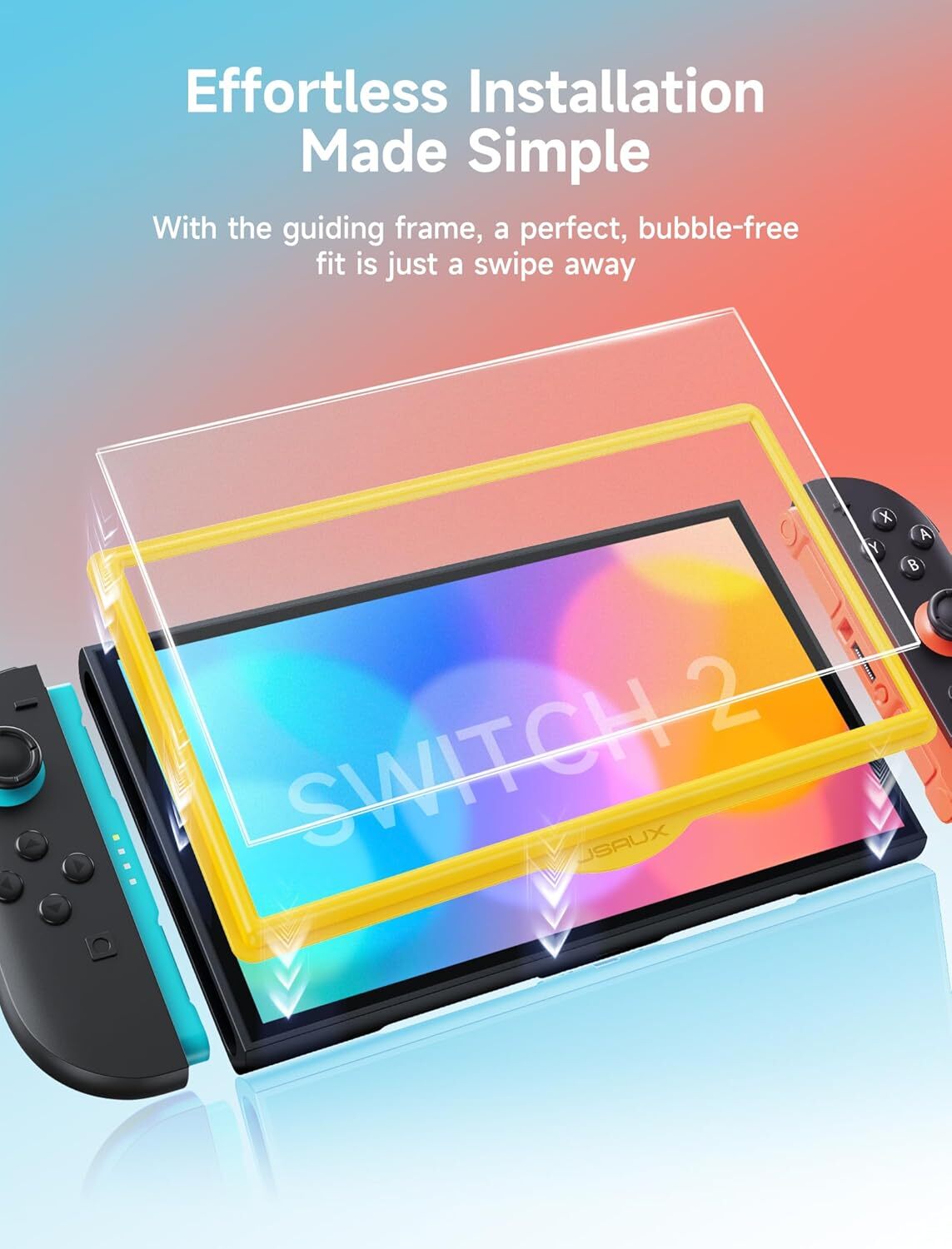 JSAUX Anti-Glare Screen Protector for Switch 2 (2 PACK)