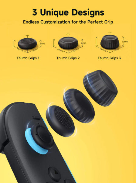 Multi-Mode Joystick Cap and Thumb Grip with Lever Guard Set for Switch 2 - Black