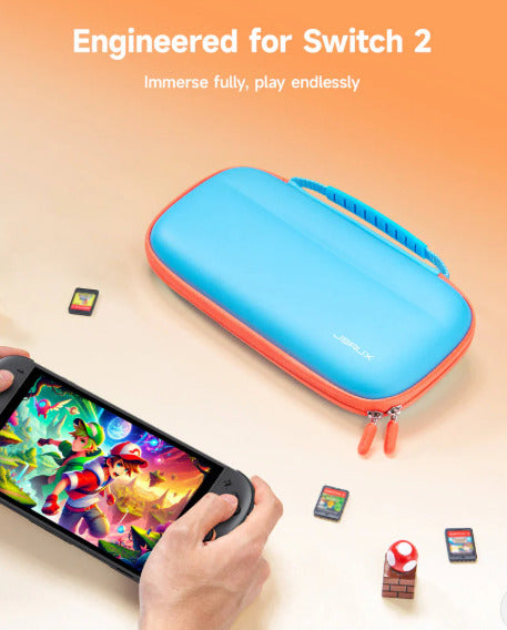 JSAUX Colorful Ultra-thin Carrying Case for Switch 2 - Blue