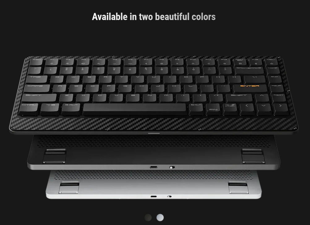 LOFREE Edge Dual-Mode Low Profile Mechanical Keyboard 84 Keys - Volcano Gray