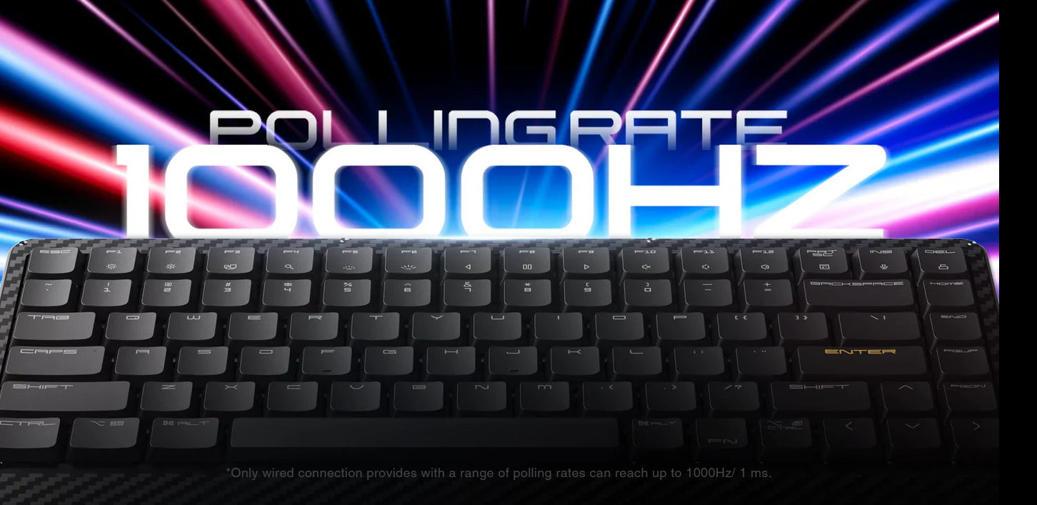 LOFREE Edge Dual-Mode Low Profile Mechanical Keyboard 84 Keys - Volcano Gray