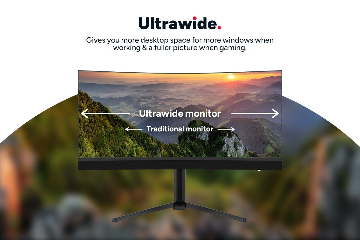 Kogan Infinity 34" Curved Ultrawide Mini-LED WQHD 180Hz USB-C Gaming Monitor