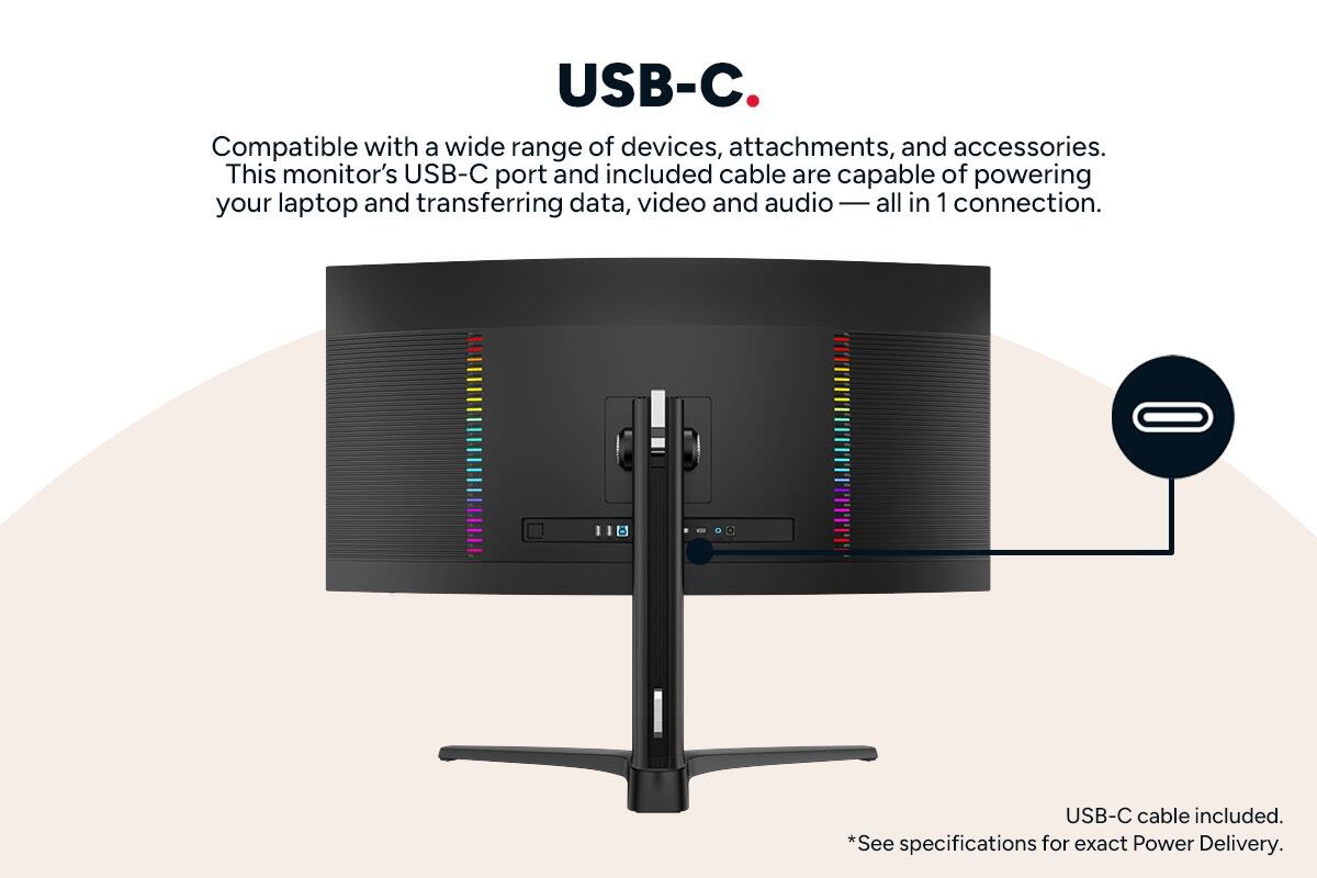 Kogan Infinity 34" Curved Ultrawide Mini-LED WQHD 180Hz USB-C Gaming Monitor