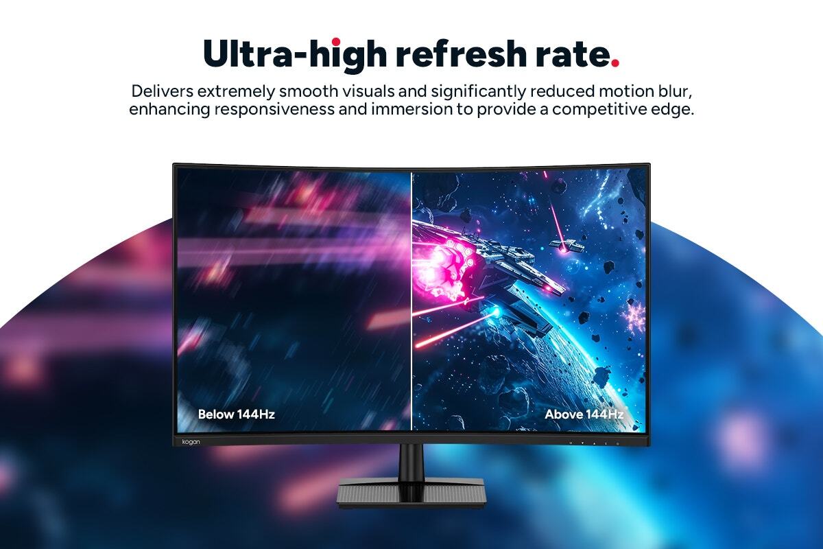 Kogan 32" Curved Full HD 240Hz 1ms FreeSync Gaming Monitor (1920 x 1080)