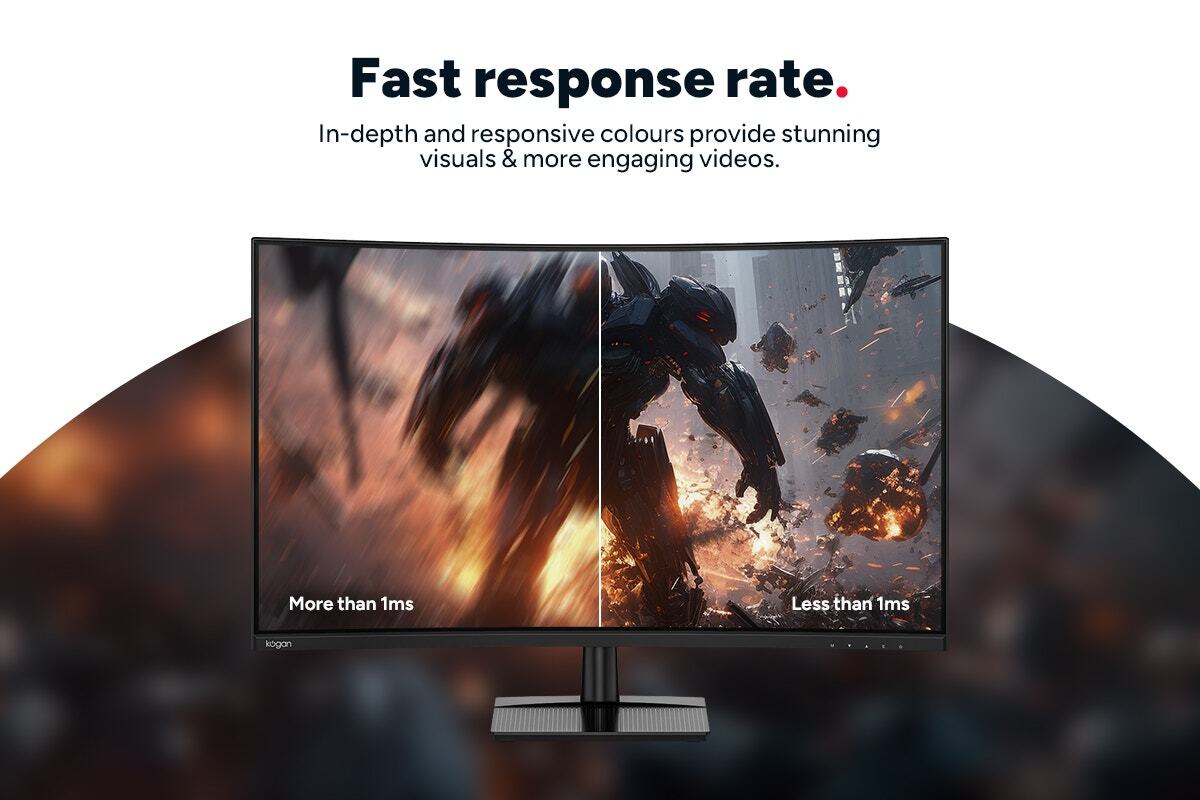 Kogan 32" Curved Full HD 240Hz 1ms FreeSync Gaming Monitor (1920 x 1080)