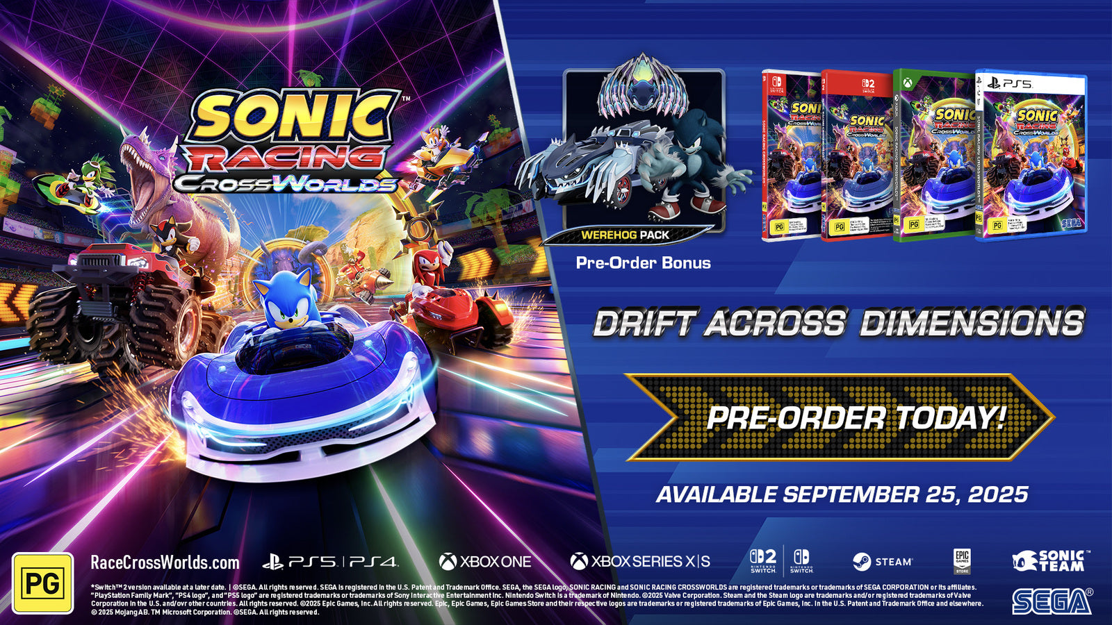Sonic Racing Crossworlds (PS5)