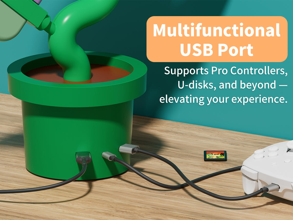 Powkong Piranha Plant Dock for Switch