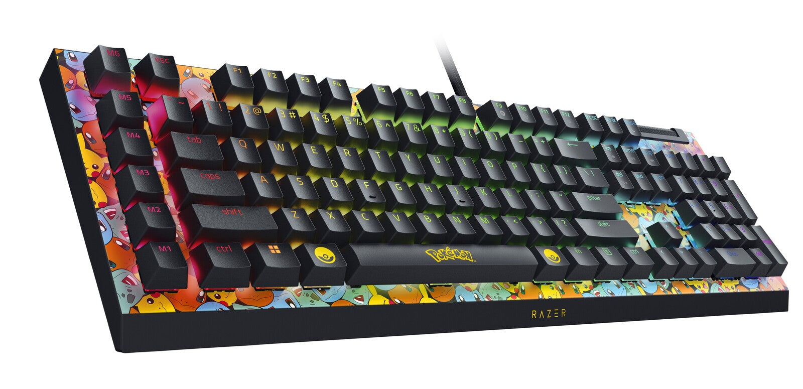 Razer BlackWidow V4 X Wired Mechanical Gaming Keyboard - Green Switch (Pokémon Kanto Starters Edition)