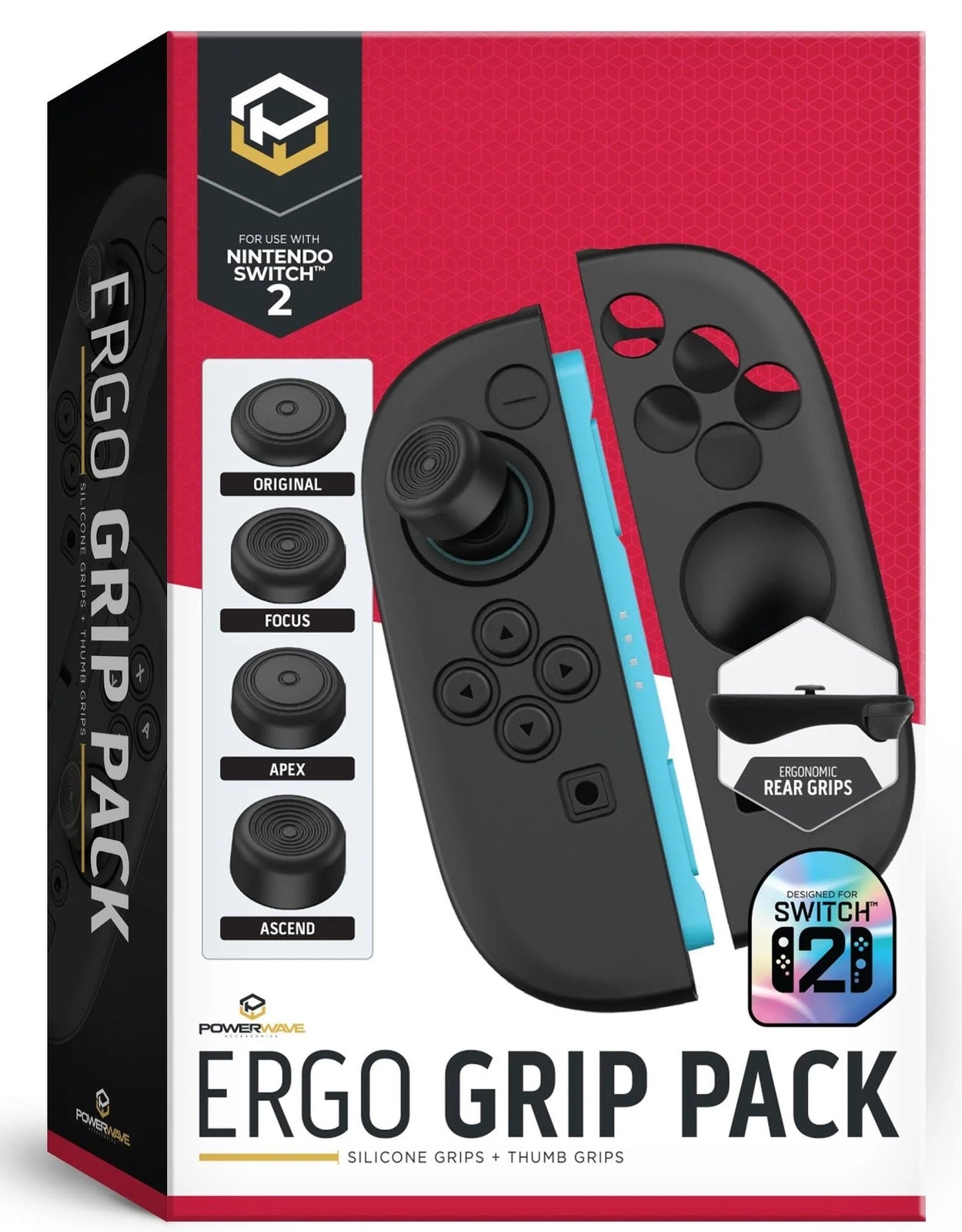 Powerwave Ergo Grip Pack for Nintendo Switch 2