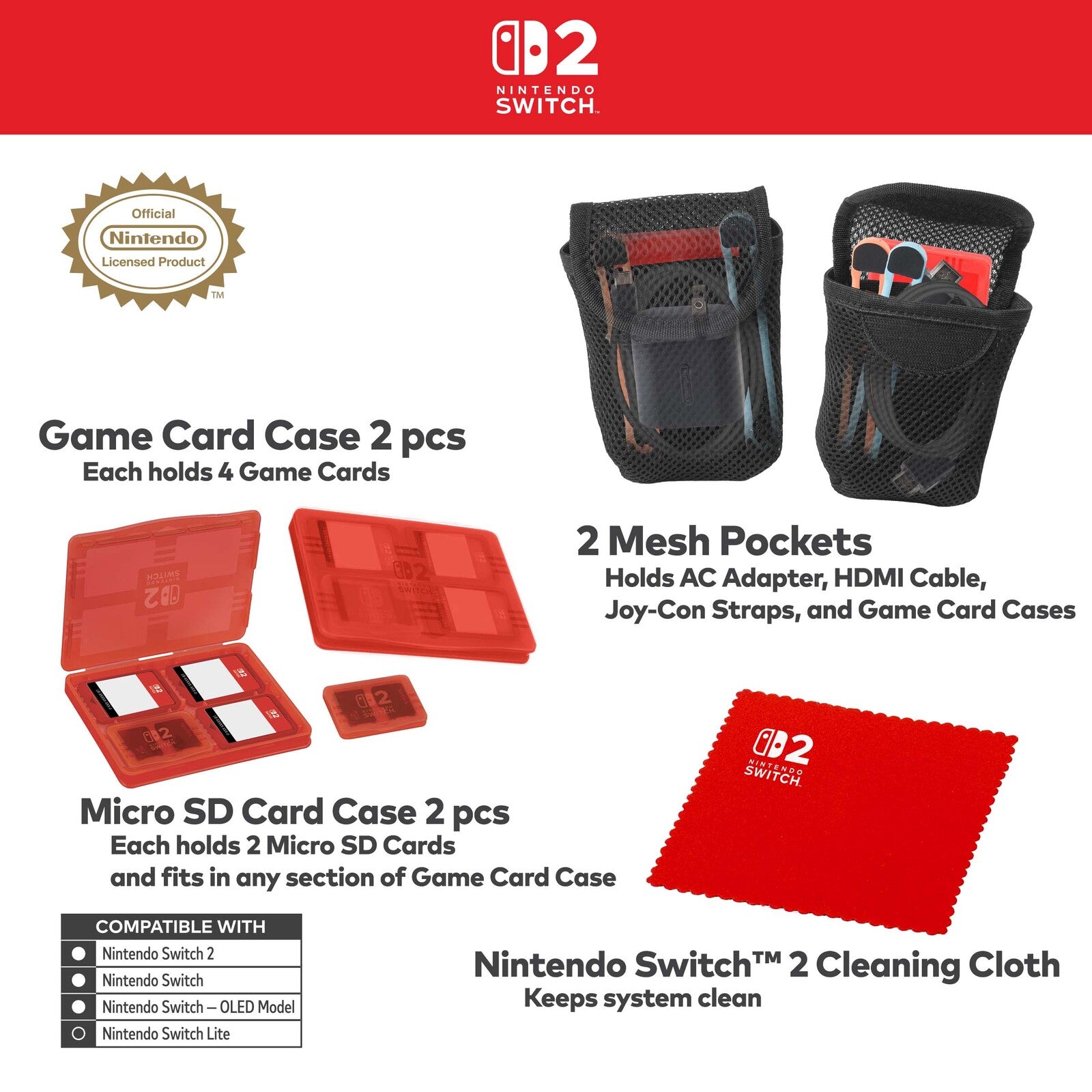 Nintendo Switch 2 Game Traveler Deluxe Full System Carry Case