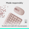 Logitech MK250 Compact Bluetooth Wireless Keyboard and Mouse Combo Rose
